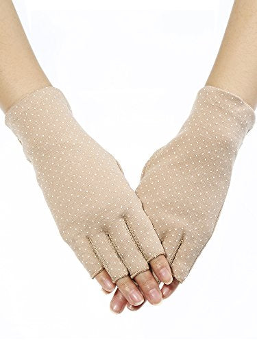 Maxdot Sun Gloves for Women UV Protection - color: Khaki