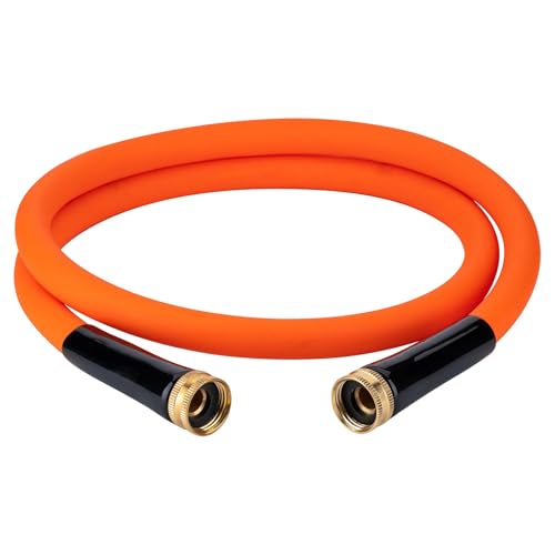 EASTRANS 15ft x 5/8" Orange Garden Hose with 3/4" Female to Female Fittings - color: Orange, size: 15FT Female to Female
