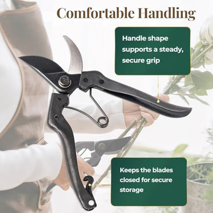 Wablade Japanese Pruning Shears, Bypass Garden Pruner 7.9", Made in Japan - style: Standard Model