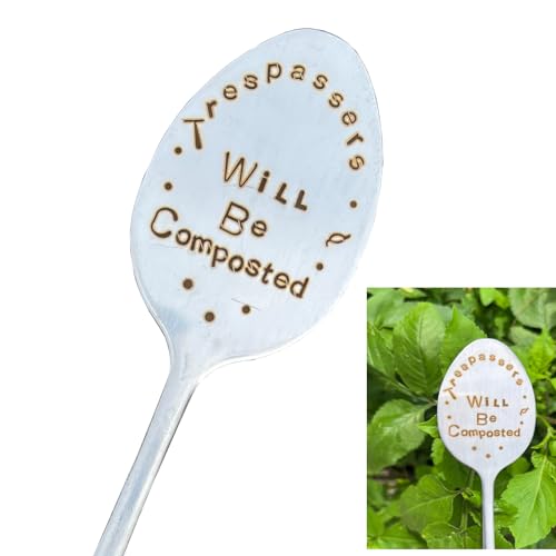 Garden Plant Marker Friendship Gift for Women Gardeners, Plant Stake Label Sign Tag Gardening Gifts for Woman Plant Lovers, Metal Garden Decoration (Will Be Composted) - style: Will Be Composted