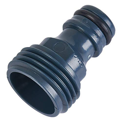 Melnor 65102-AMZ Sprout Metal 8-Pattern Sprinkler and QuickConnect Product Adapter Amazon Bundle, Blueberry Blue - color: Blueberry Blue