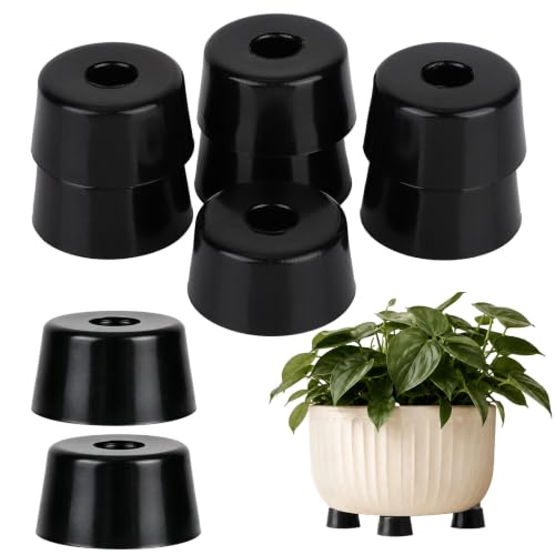 Gosknor 10pcs Rubber Plant Pot Feet for Indoor & Outdoor Planters