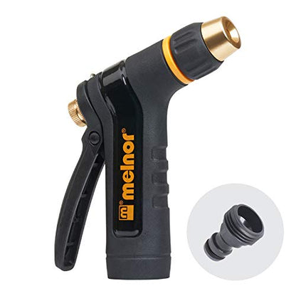 Melnor 65084-AMZ XT Metal Rear Trigger Nozzle with QuickConnect Product Adapter Set, Adjustable Tip - size: Adjustable, style: Rear Trigger