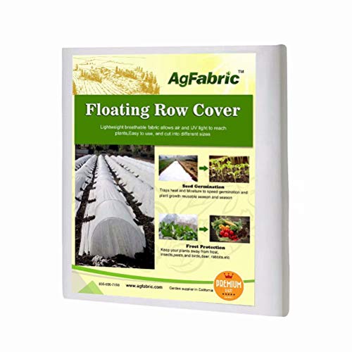 Agfabric Row Cover 0.55oz 12'x50' Frost Blanket for Winter Protection Plant Covers Feeeze Protection,White - color: White, size: 0.55oz-12'*50'