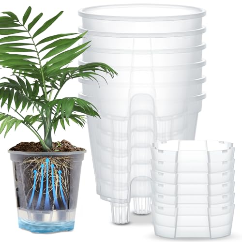 Wonderjune Self Watering Planter, 8.27'', Clear, 6 Pcs - color: Clear, size: 8.27''