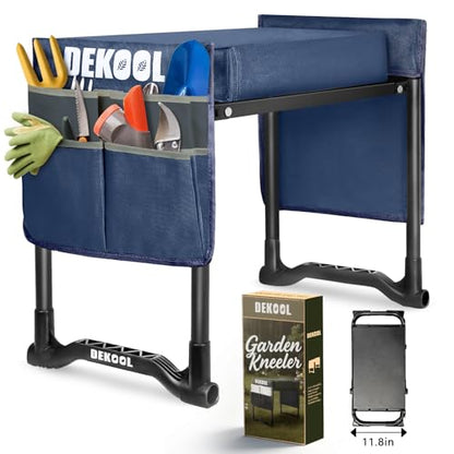Foldable Garden Kneeler Seat, Garden Stools for Seniors, Heavy Duty Stool - color: Blue