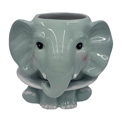 Streamline Imagined Ceramic Planter Pot - Elephant - color: Elephant