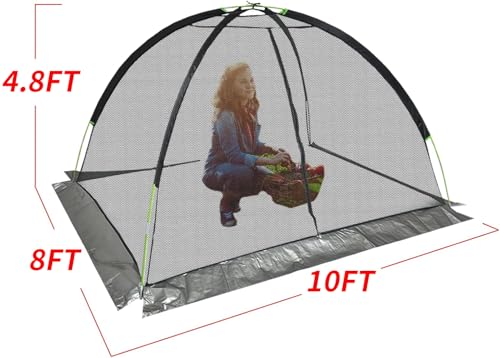Kapler Pond Cover Dome Net 10x8FT for Outdoor Fish Ponds