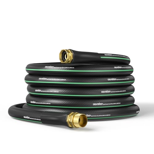 GreatBuddy Garden Hose 50 ft, 5/8" Flexible Rubber Water Hose - size: 50ft