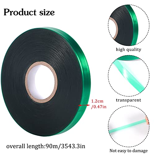 600Ft Plant Tape, 1/2" Stretch Garden Tie Tape Roll, Plant Ribbon(2 Rolls) - size: 0.5in/600ft