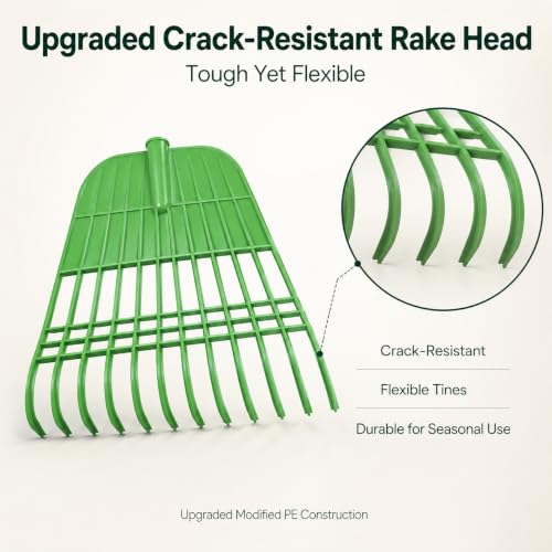 Gardzen 67” Heavy Duty Garden Leaf Rake for Lawns - style: Rake