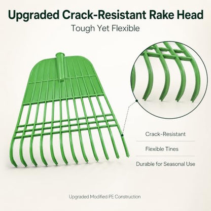Gardzen 67” Heavy Duty Garden Leaf Rake for Lawns - style: Rake
