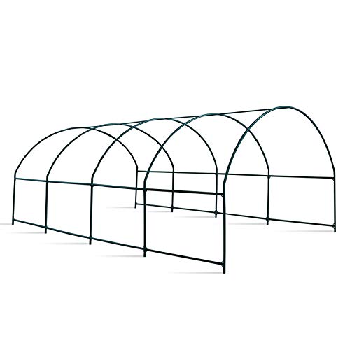YardGrow Large Garden Support Arch Frame Climbing Plant Arch Arbor for Various Climbing Plant Roses Vines Birthday Wedding Party Decoration Pergola Frame (20' x 10' x 7') - size: 20 x 10 x 7ft