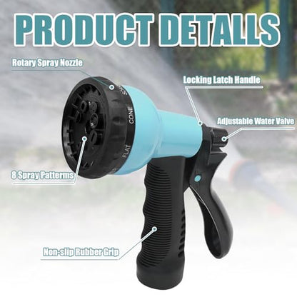 50ft Garden Hose, EVA Curly Water Retractable - color: Blue, size: 50FT
