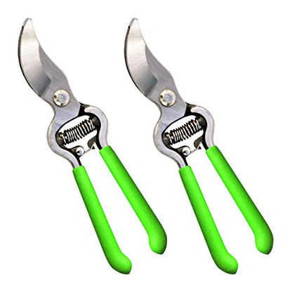 Garden Guru Classic Bypass Pruning Shears Clippers – Heavy Duty Forged Steel Garden Pruners – Safety Lock – Non Slip Comfort Grips – Cuts up to 1” – Professional Bypass Pruners for Gardening (2 Pack) - size: 2 Pack, style: Bypass Pruner