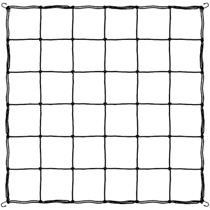 iPower 3x3FT Elastic Trellis Netting, Heavy-Duty Plant Net with Hooks, Flexible Hydroponics Support for Indoor Plants, Gardening, Vegetables, Black