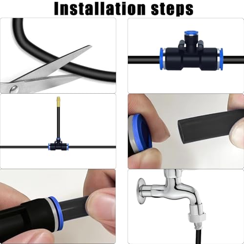 49.21Ft Drip Irrigation Kit System, 360° Bendable Garden Irrigation System - size: 49.21Ft