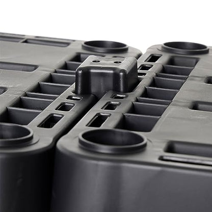 Gracious Living Knect-A-Shelf 4 Shelf Light Duty Storage Rack, Black - color: 4 Shelf - Black, size: 1 Pack