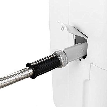 Beaulife Metal Short Garden Hose 5ft Connectors, Drainage Hose for Dehumidifier Small Water Hose Extension High Pressure Bib Reel Extender, Drinking Water Hose for RV Outdoor - size: 5Ft