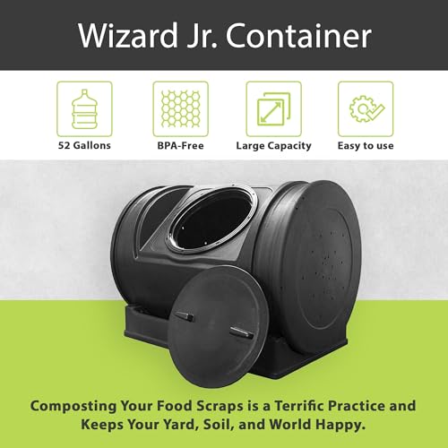 Good Ideas Compost Wizard Jr. Tumbler, 7 Cubic Foot Capacity