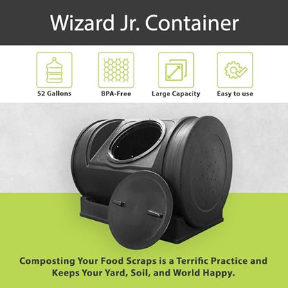 Good Ideas Compost Wizard Jr. Tumbler, 7 Cubic Foot Capacity