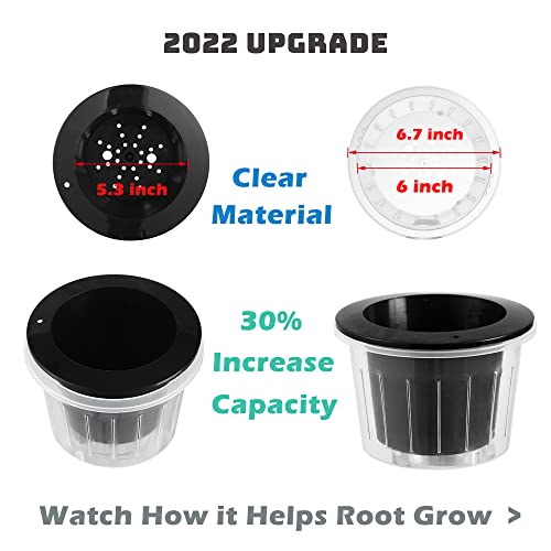 6 Pack 6.7" Self-Watering Planters Flower Pots for Indoor Garden Devil's Ivy, African Violet, Ocean Spider Plant, Orchid, White Color