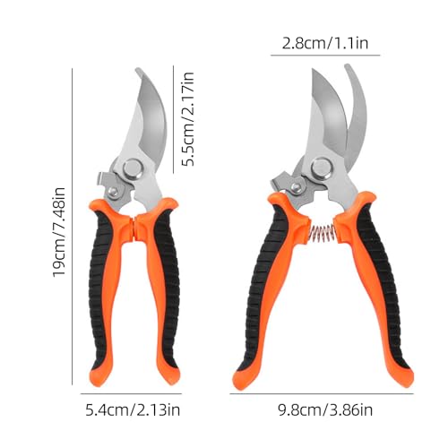 4 Pack Garden Pruning Shears, Stainless Steel Garden Shears, Gardening Shear, Garden Scissors, Clippers, Pruning Snips Garden Tools for Women Men - color: Color2