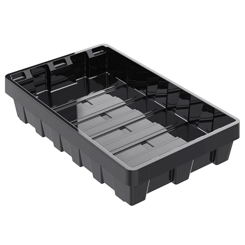 Gardzen 10 Pack Seed Trays Reusable Plant Grow Trays - size: 14.5L x 9W x 1.8H