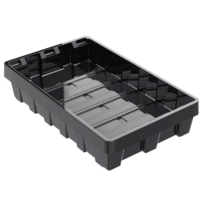 Gardzen 10 Pack Seed Trays Reusable Plant Grow Trays - size: 14.5L x 9W x 1.8H