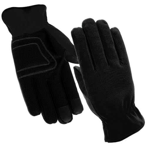 Grip Pro Washable Touch Screen Utility Gloves - color: Black, size: X-Large