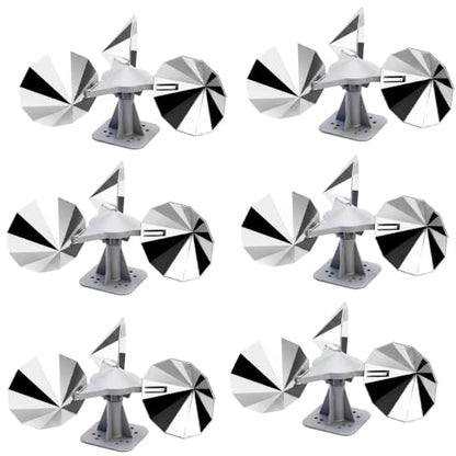 6 Pack Bird Scare Reflective Device, Wind Spinner with ABS Base - size: 6P