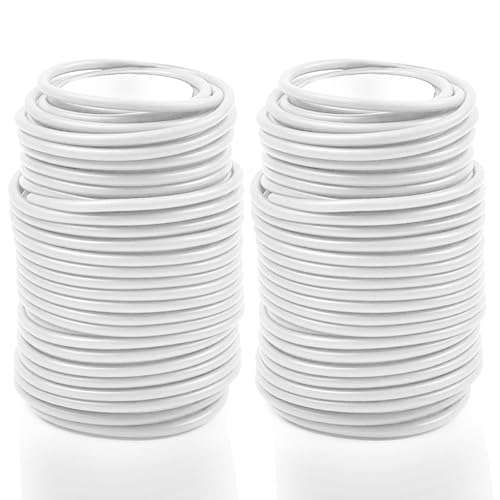 Decoroca Soft Plant Ties for Support - 65.6' Reusable Waterproof Plant Wire, Garden Twist, Office Organization and Decoration Binding（2pcs/White） - color: 2pcs White Plant Wire