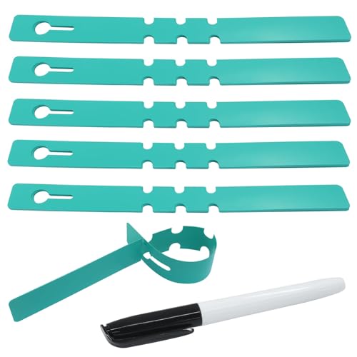 200Pcs Green Wrap Around Tree Tags Plastic Plant Labels - color: Green