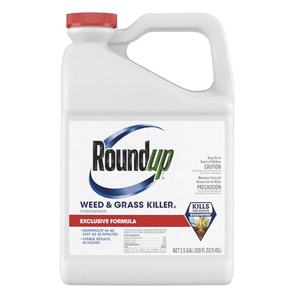 Roundup Weed & Grass Killer4 Concentrate, 2.5 gal. - size: 2.5 gal. Conentrate