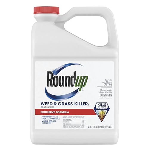 Roundup Weed & Grass Killer4 Concentrate, 2.5 gal. - size: 2.5 gal. Conentrate