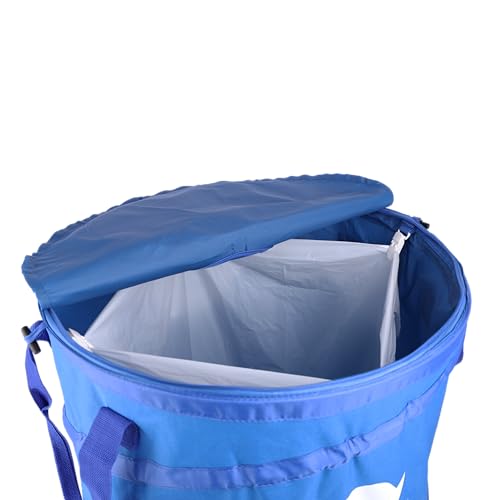 Coghlan's Deluxe Durable Pop-Up Recycling Can – Collapsible Bin with Zippered Lid, Bag Clips, and Anchoring Points for Camping, Home, and Outdoor Use – 29.5 Gallon - color: Deluxe Recycle Can - 29.5 Gallon