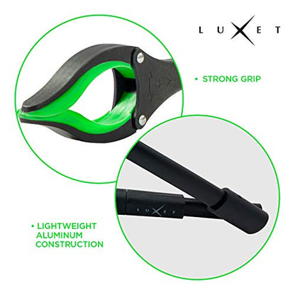 Grabber Reacher Tool 19 Inch Long, Foldable Pick Up Stick - Strong Grip Magnetic Tip - Heavy Duty Trash Picker Claw Reacher Grabber Tool Elderly Wheelchair Mobility Aid (Green) - color: Green