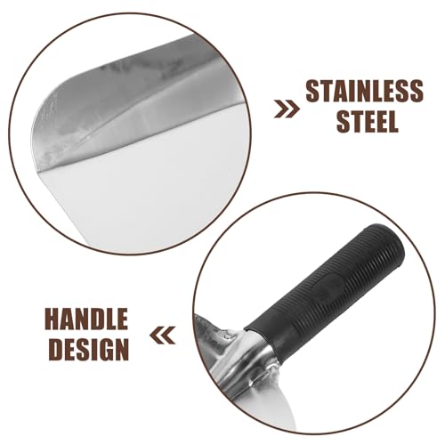 Kisangel Stainless Steel Garden Trowel Square Hand Shovel for Digging Hard Soil Transplanting Loosening Planting Vegetables and Flowers Lightweight Garden Hand Tool 11.61 X 5.11 in