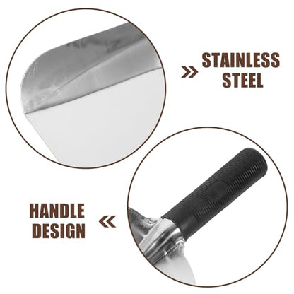 Kisangel Stainless Steel Garden Trowel Square Hand Shovel for Digging Hard Soil Transplanting Loosening Planting Vegetables and Flowers Lightweight Garden Hand Tool 11.61 X 5.11 in