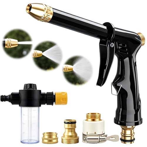 2026 New Pressure Washer Wand for Garden Hose with 3 Adjustable Jet Nozzles, 360° Rotating Design for Car Washing, Patio, Outdoor Cleaning (1 Set)