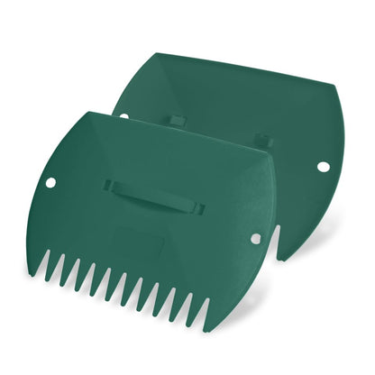 GardenHOME Leaf Picker Upper, Leaf Scoops Hand Rakes, Leaf Grabber Claws - style: green