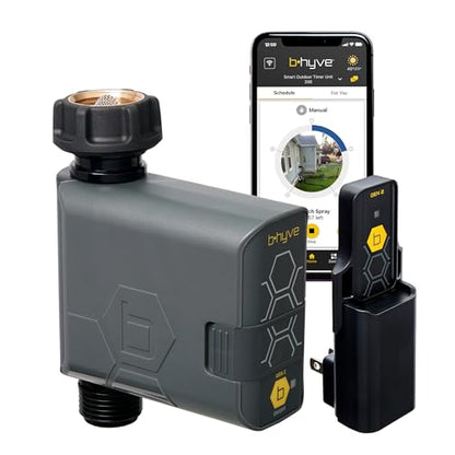 Orbit B-hyve Gen 2 Smart Hose Watering Timer with Wi-Fi Hub - Smart Hose Watering Timer - Wi-Fi System - App Controlled - Weatherproof AA Battery Powered - 90204