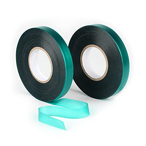 KINGLAKE GARDEN Stretch Tie Tape Roll 2 Rolls Total 300 Feet 1/2" Green - size: 300 Feet