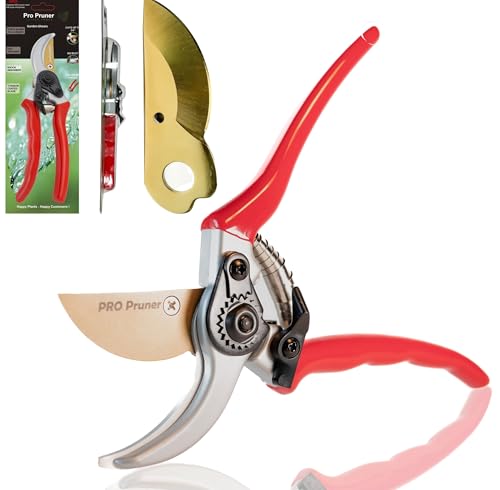 Premium Garden Shears - Heavy Duty Bypass Pruners for Trees Up to 1"Cut Capacity Garden Clippers, Gardening Scissors with Sharp (SHEARS-BLADE) - style: SHEARS-BLADE
