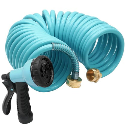 25ft EVA Garden Hose - color: Blue, size: 25FT