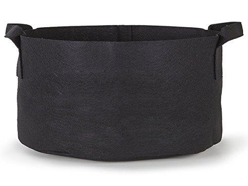 247Garden 2-Pack 200 Gallon Grow Bags/Aeration Fabric Pots w/Handles (300 GSM, Black, 24H x 50D) - color: Black, size: 200 Gallon (2PK)
