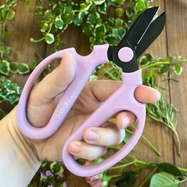 Garden Pruning Shears Scissors Carbon Steel Blades 6.7 In, Snapdragon - Lavender - style: 6.7 inch Lavender