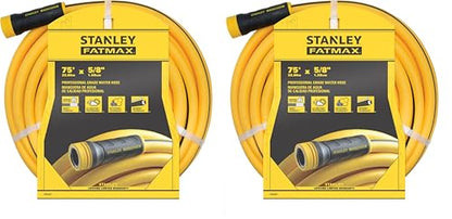 Stanley BDS6651 Fatmax Professional Grade Water Hose, 7ft' x 5/8" (Pack of 2) - size: 75 Ft (Pack of 2)