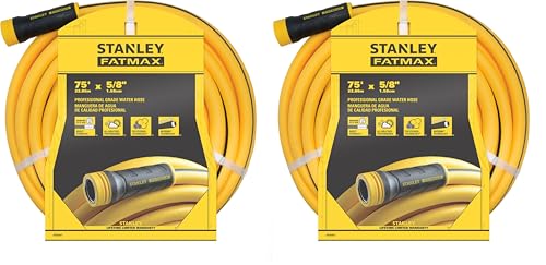 Stanley BDS6651 Fatmax Professional Grade Water Hose, 7ft' x 5/8" (Pack of 2) - size: 75 Ft (Pack of 2)