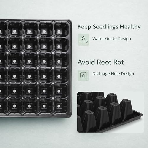 Gardzen 10 Pack 72 Cell Seed Starter Trays - size: 72-Cell